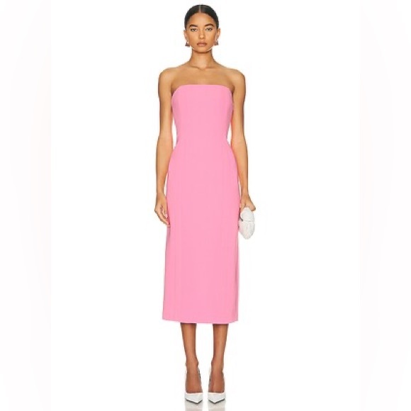 A.L.C. Elizabeth Strapless Sheath Dress pink - Picture 7 of 14